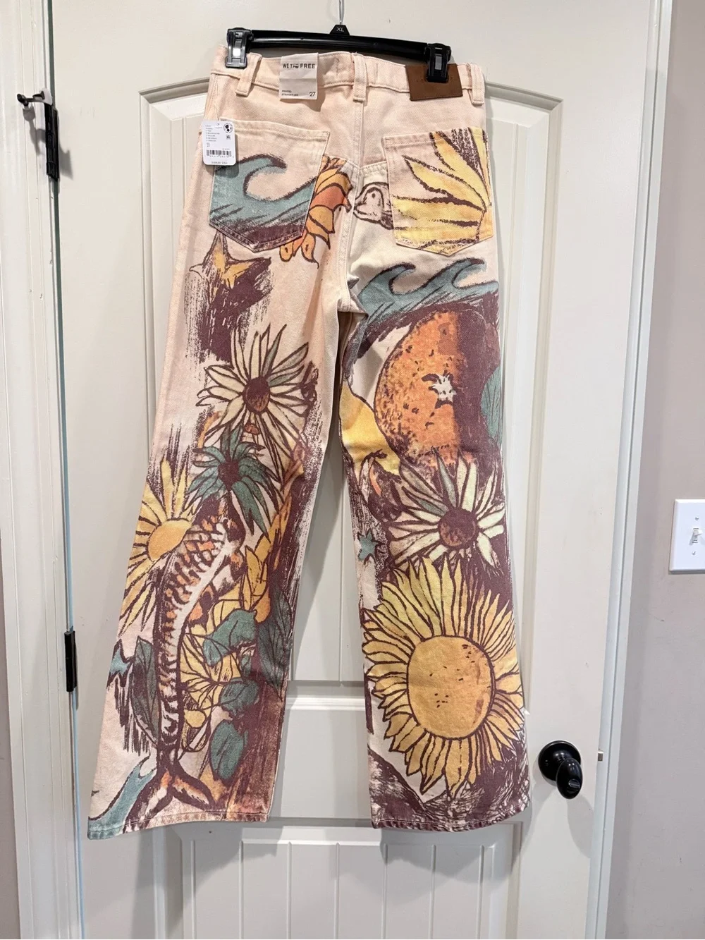 Free People Illusions Tinsley Beach Scene Jeans